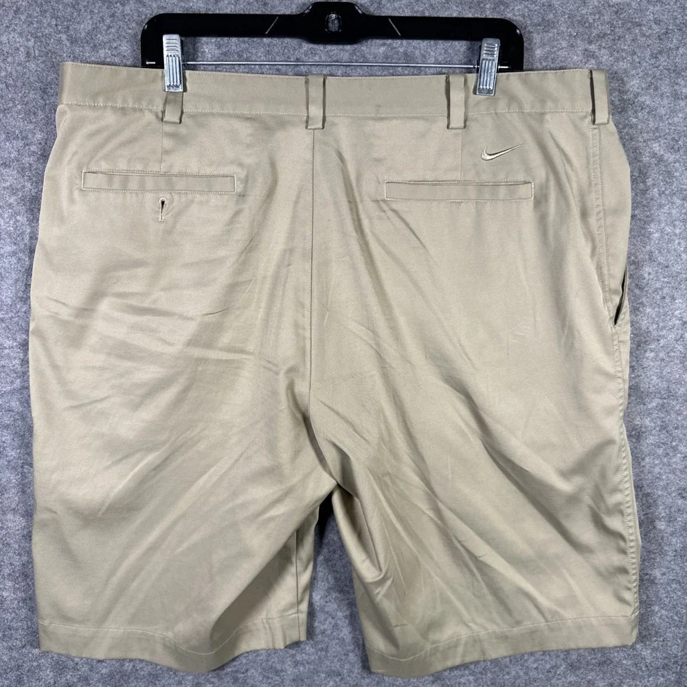 Nike Golf Shorts Flat Front Tech Khaki Beige 330239-235 Men's Size 38‎